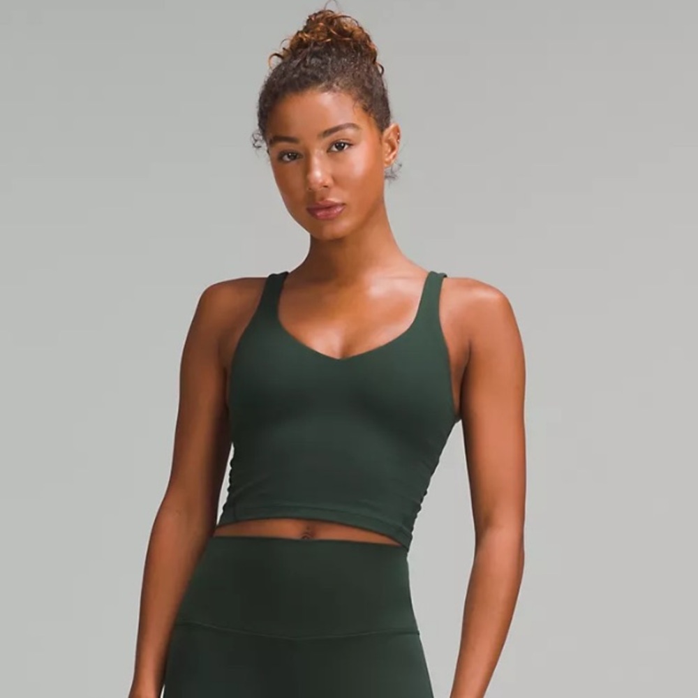 Lululemon Align Dark Green Crop Tank